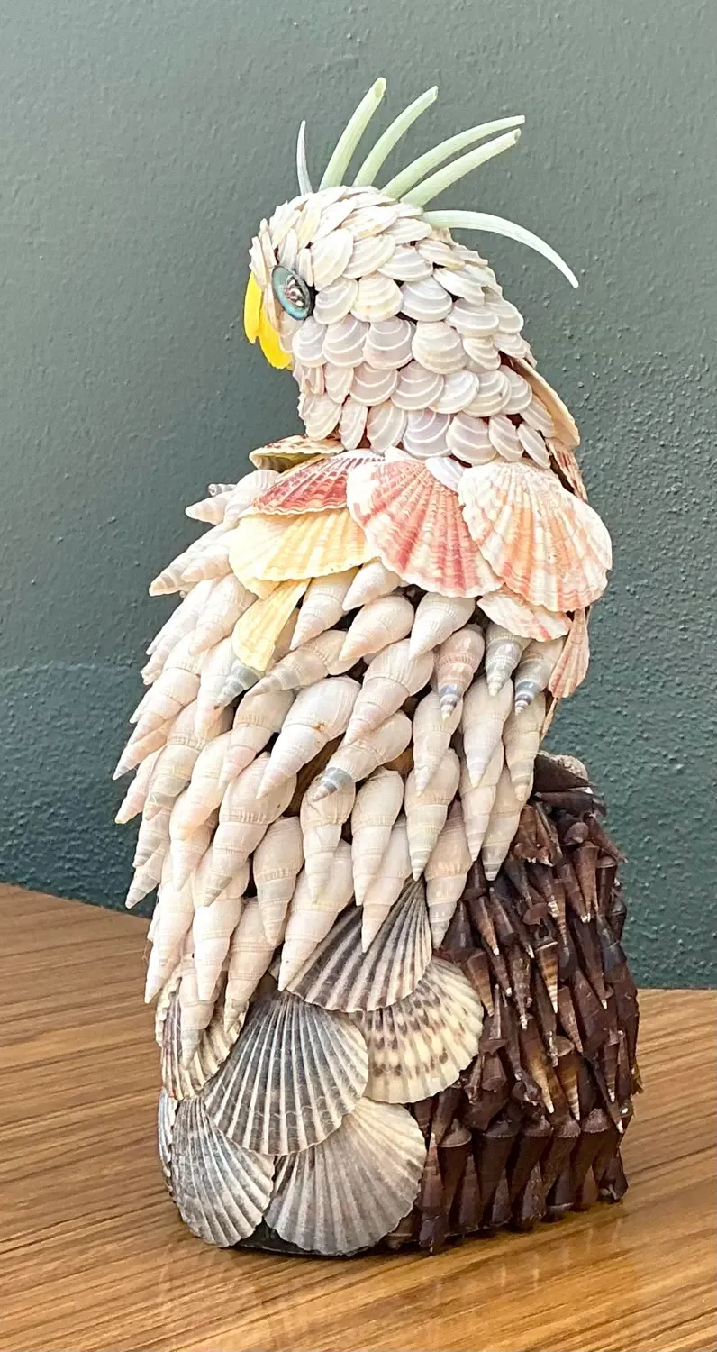 Vintage Shell Encrusted Cockatoo — additional photo 2