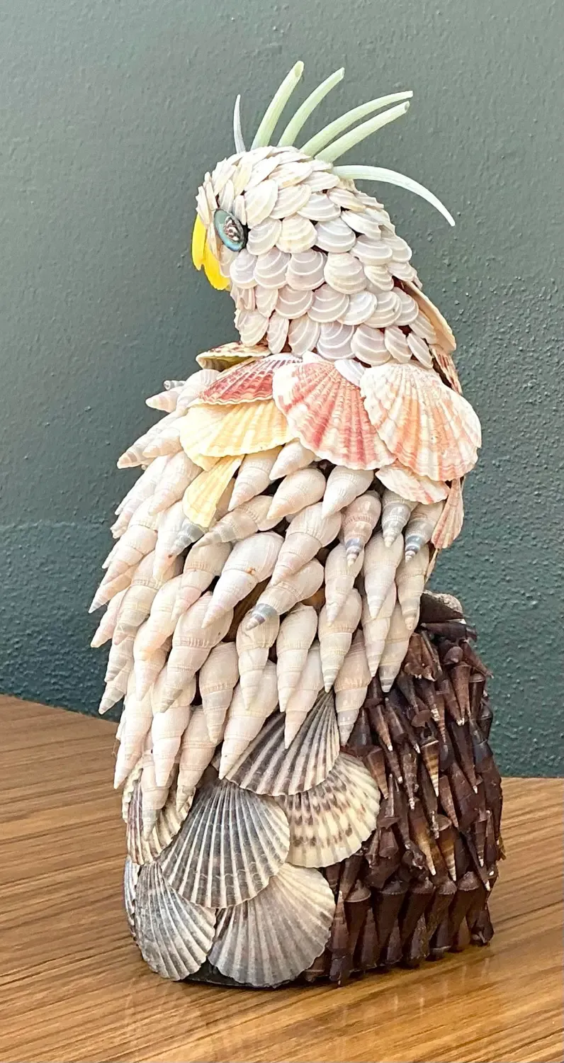 Vintage Shell Encrusted Cockatoo — additional photo 5