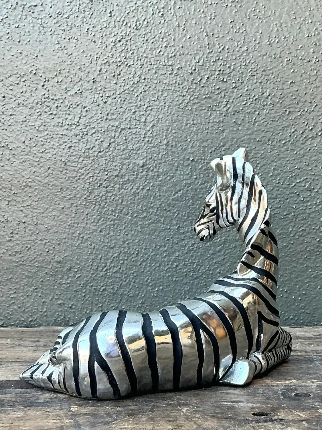 Vintage Silver Mirrored Zebra — additional photo 3