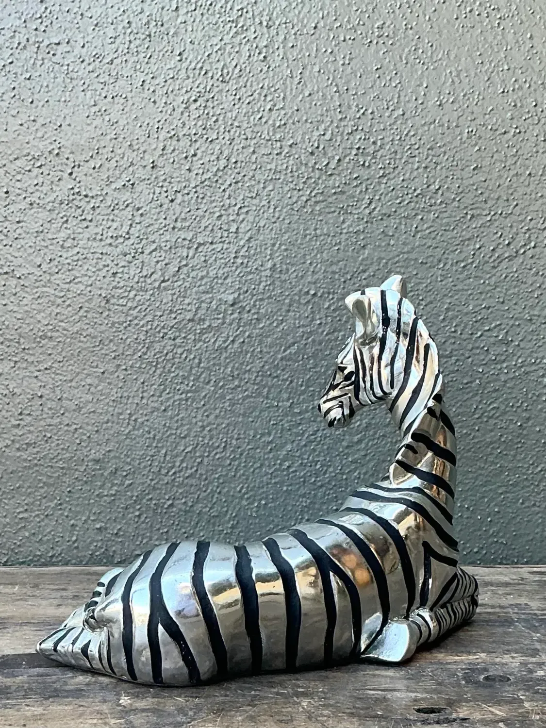 Vintage Silver Mirrored Zebra — additional photo 5