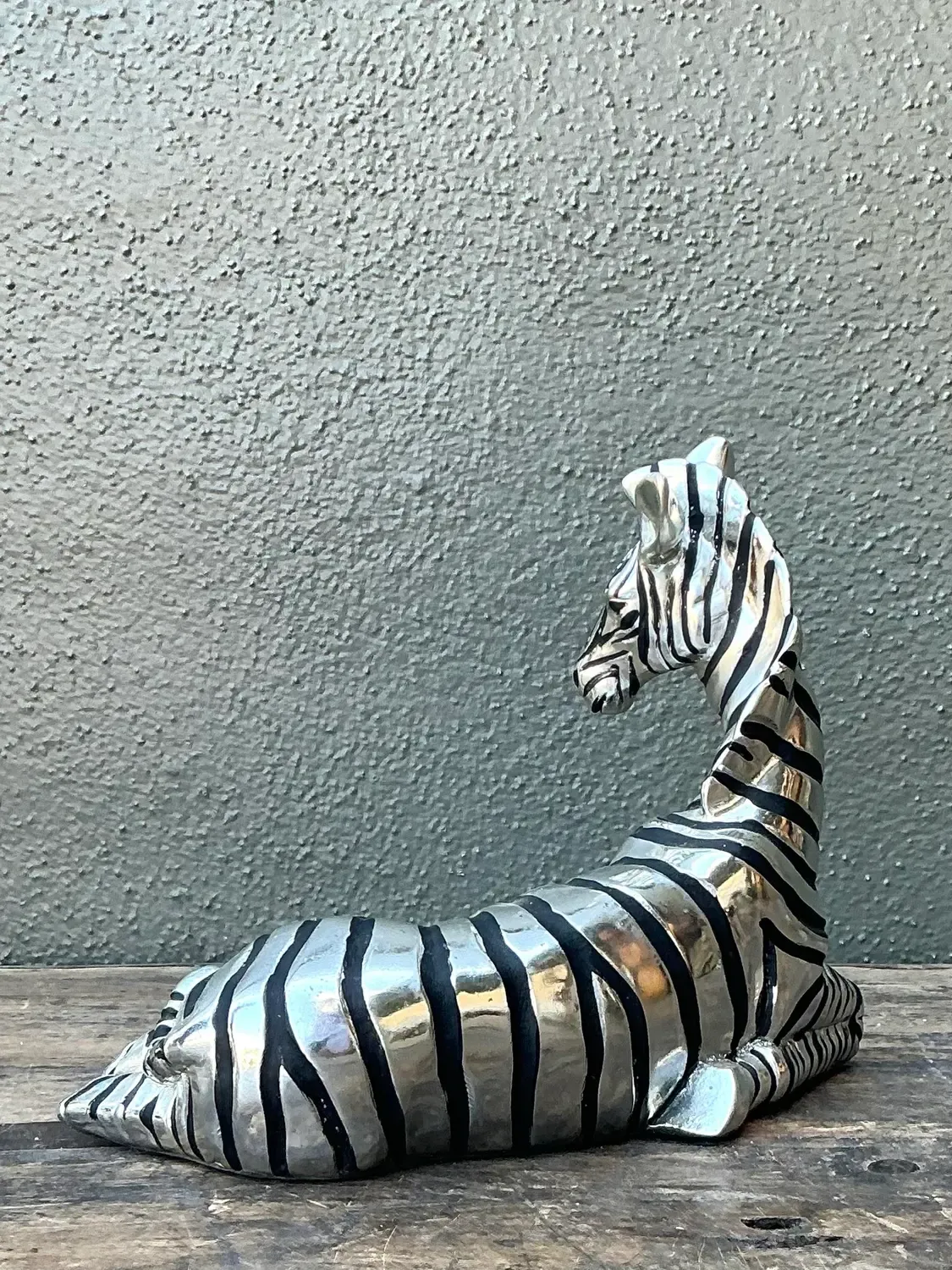 Vintage Silver Mirrored Zebra — additional photo 7