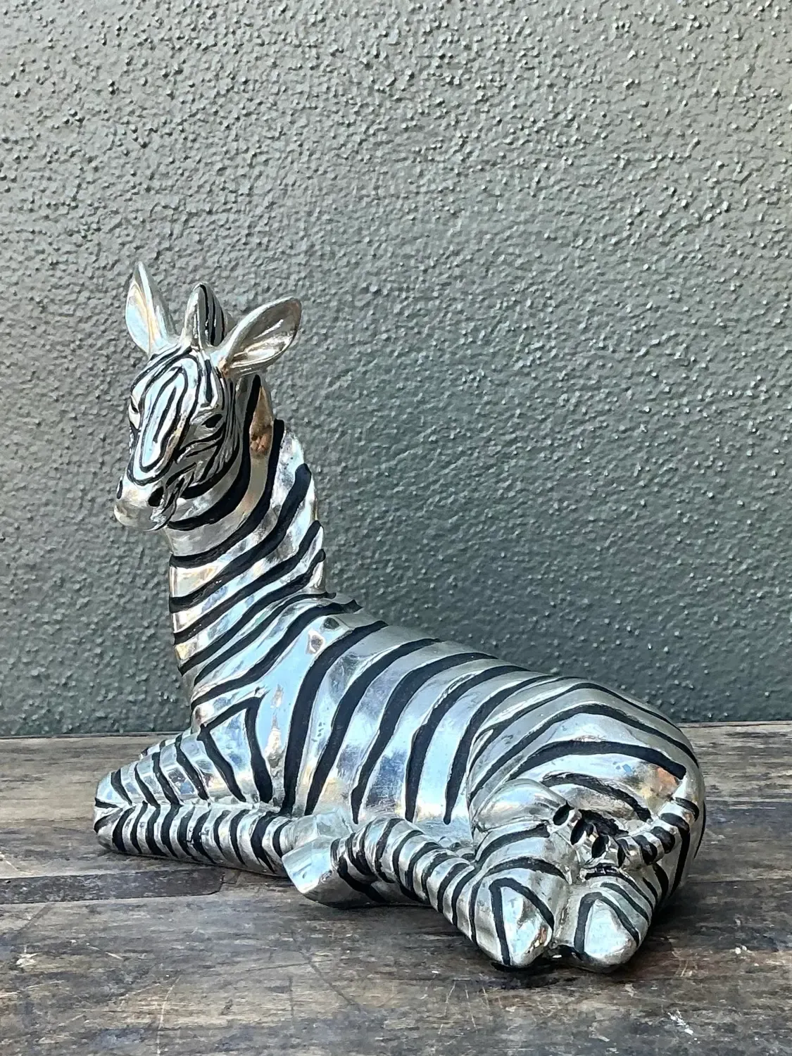 Vintage Silver Mirrored Zebra — additional photo 8