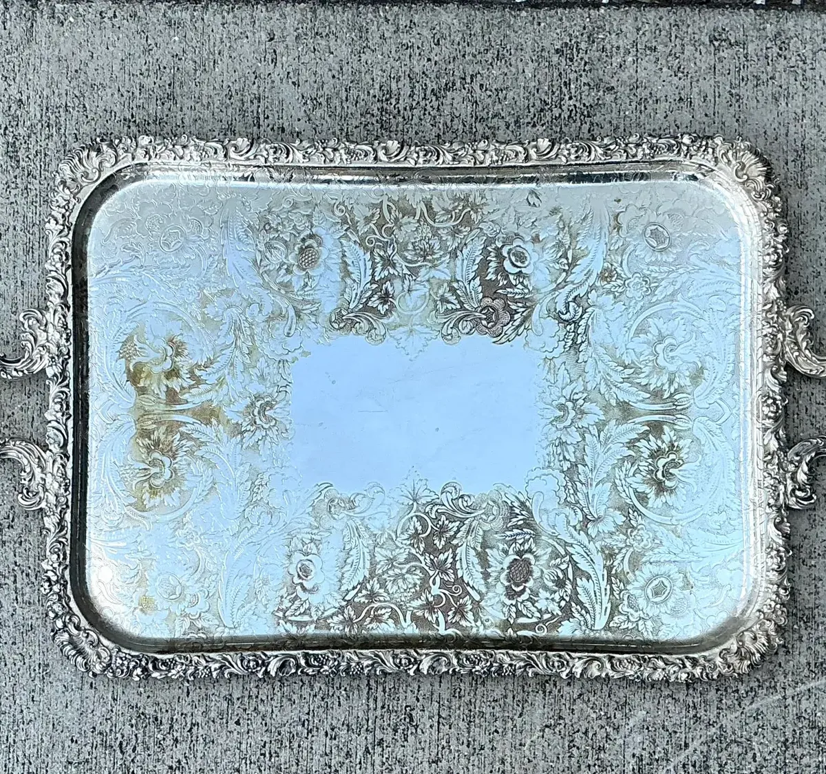 Vintage Silver Plate Tray — additional photo 2