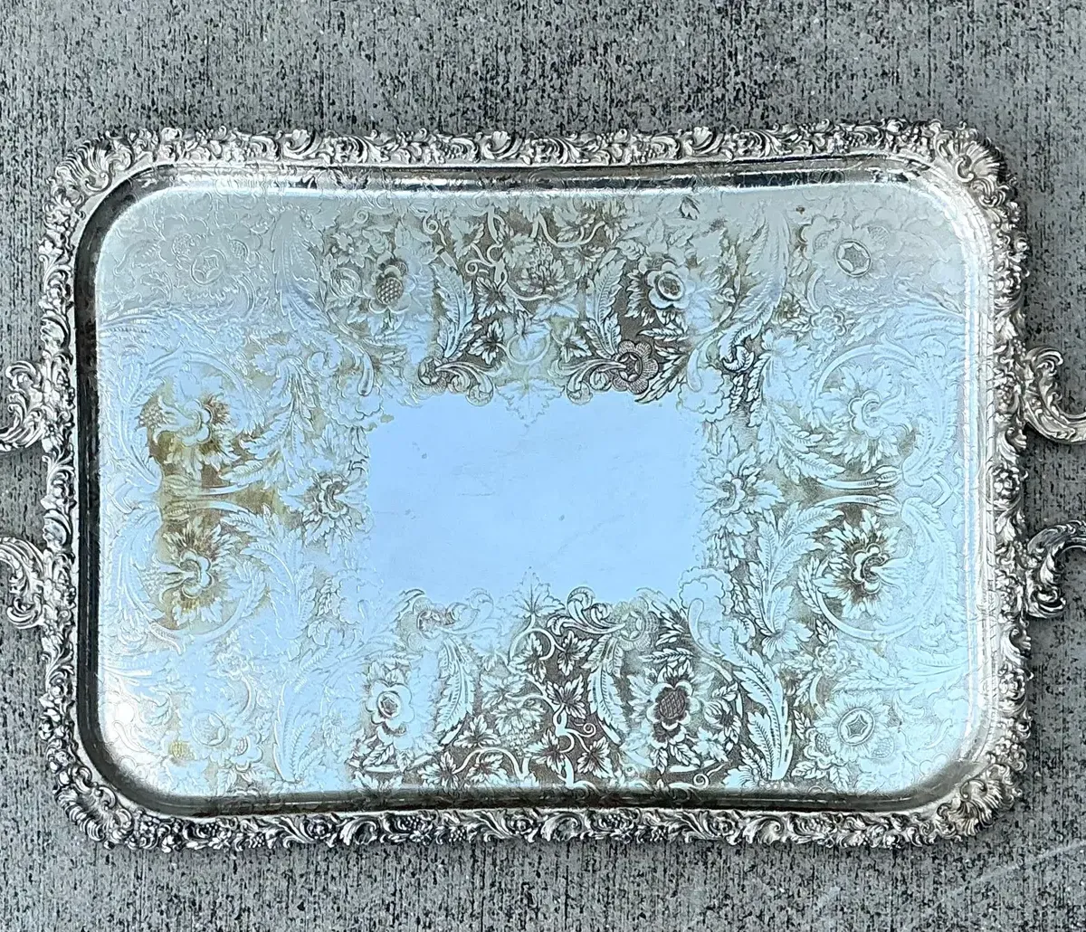 Vintage Silver Plate Tray — additional photo 3