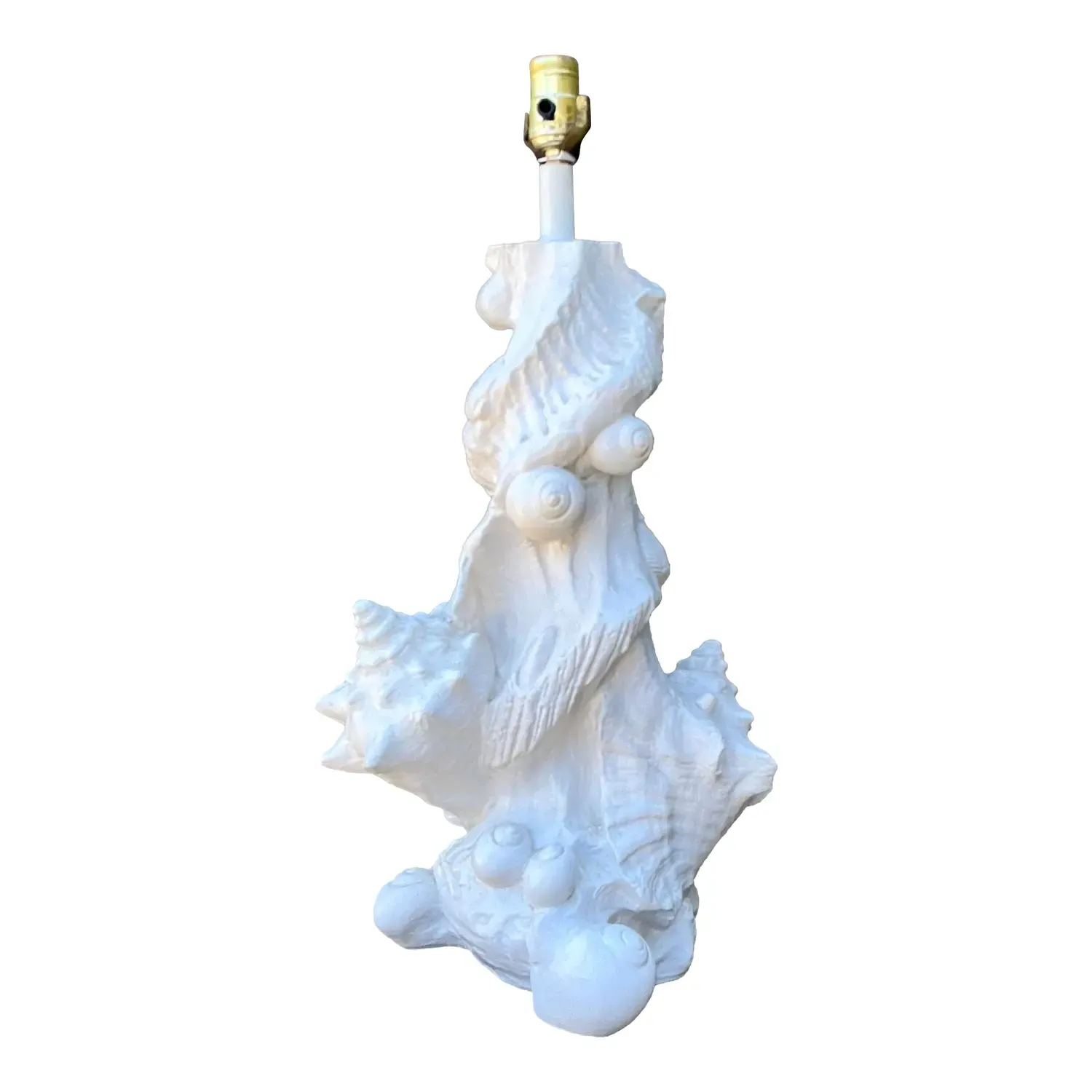 Vintage Sirmos Plaster Shell Lamp
