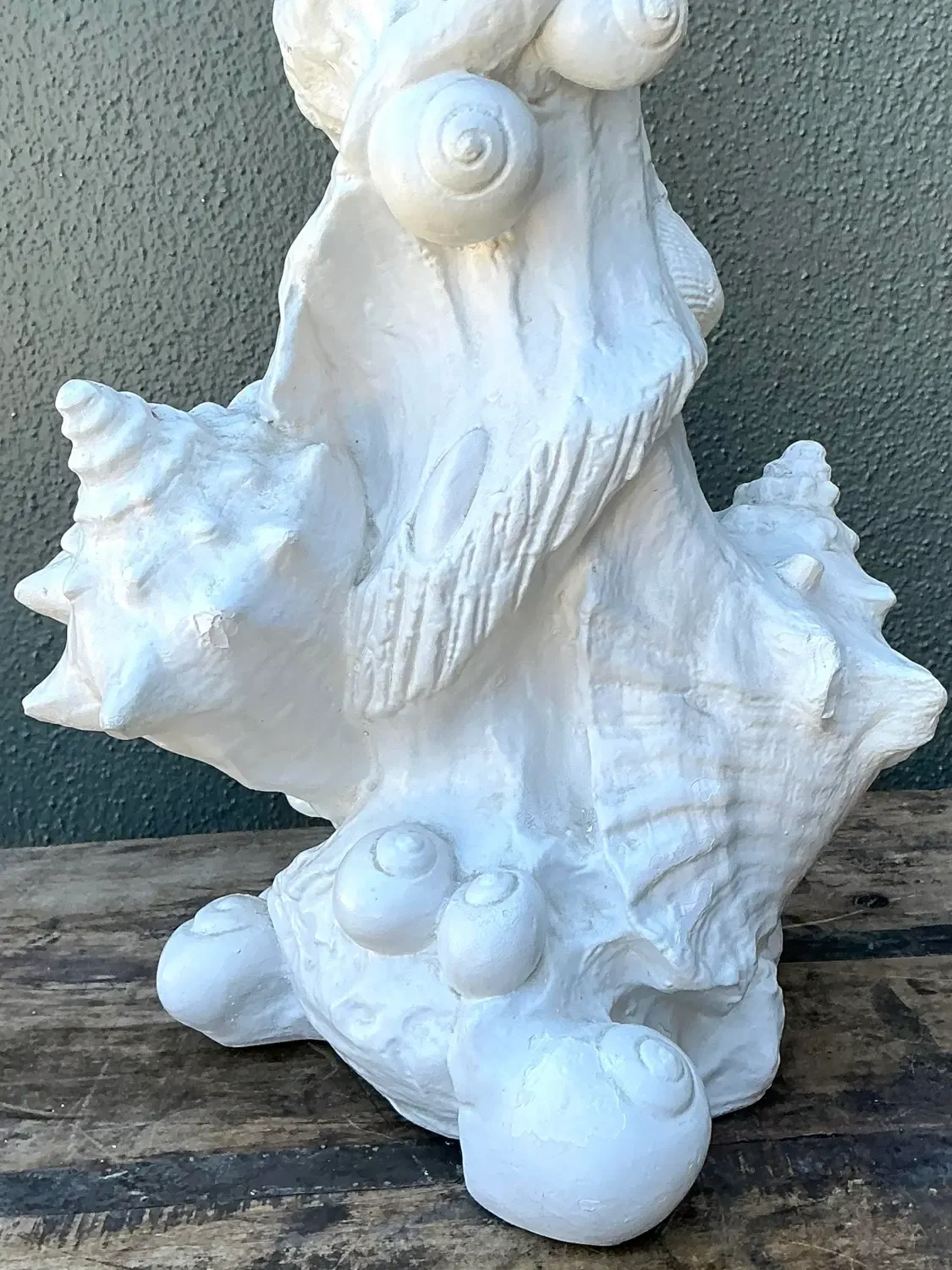 Vintage Sirmos Plaster Shell Lamp — additional photo 3