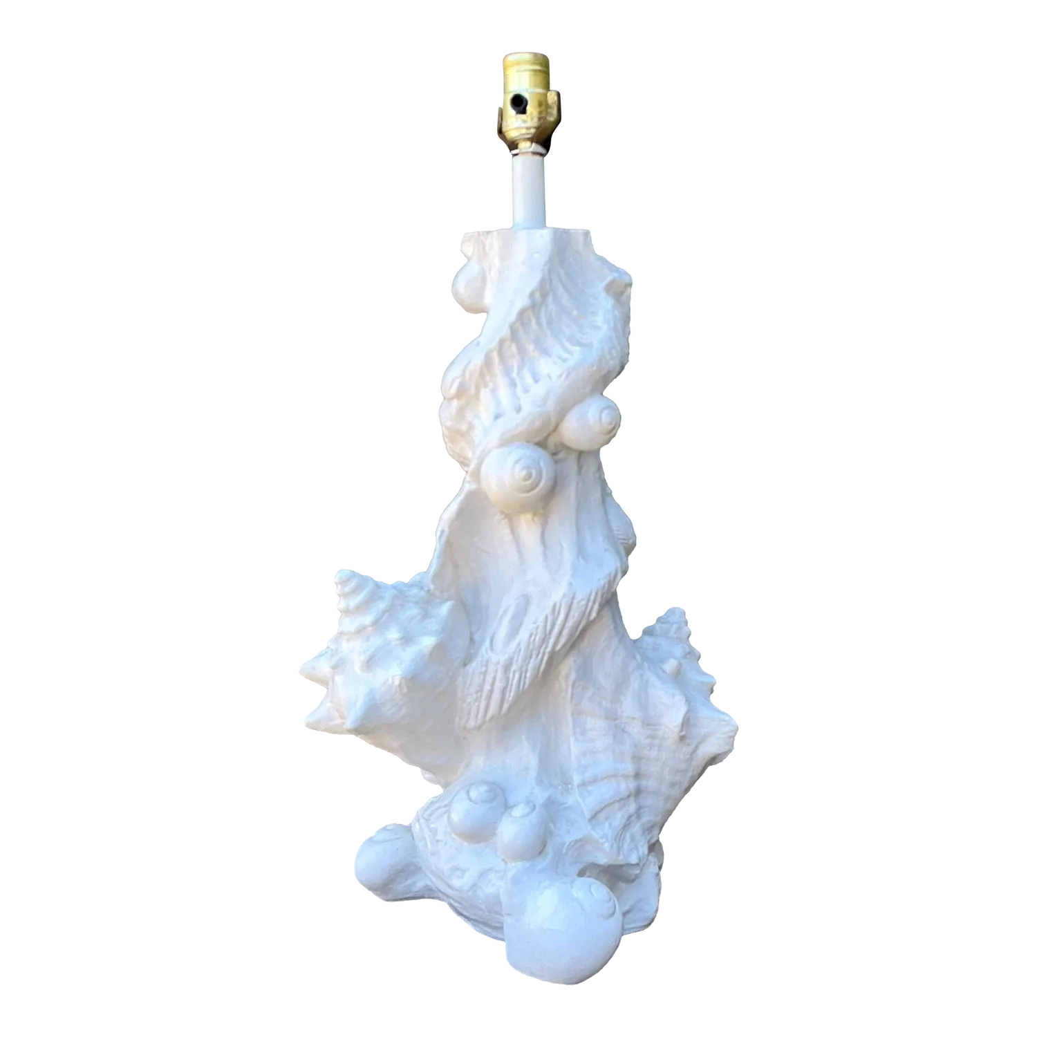 Vintage Sirmos Plaster Shell Lamp — additional photo 6