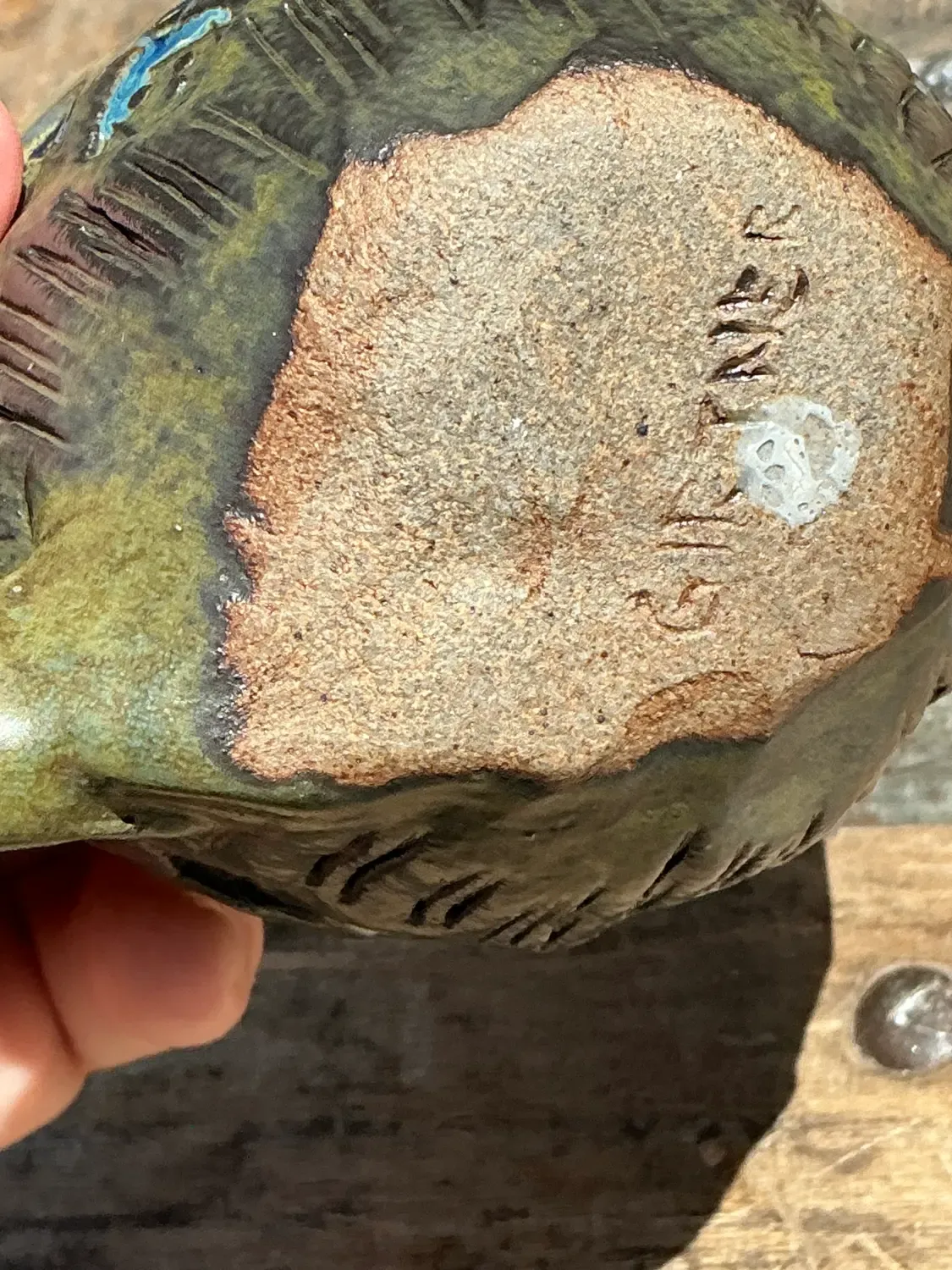 Vintage Slab Built Studio Pottery Cups - A Pair — additional photo 2