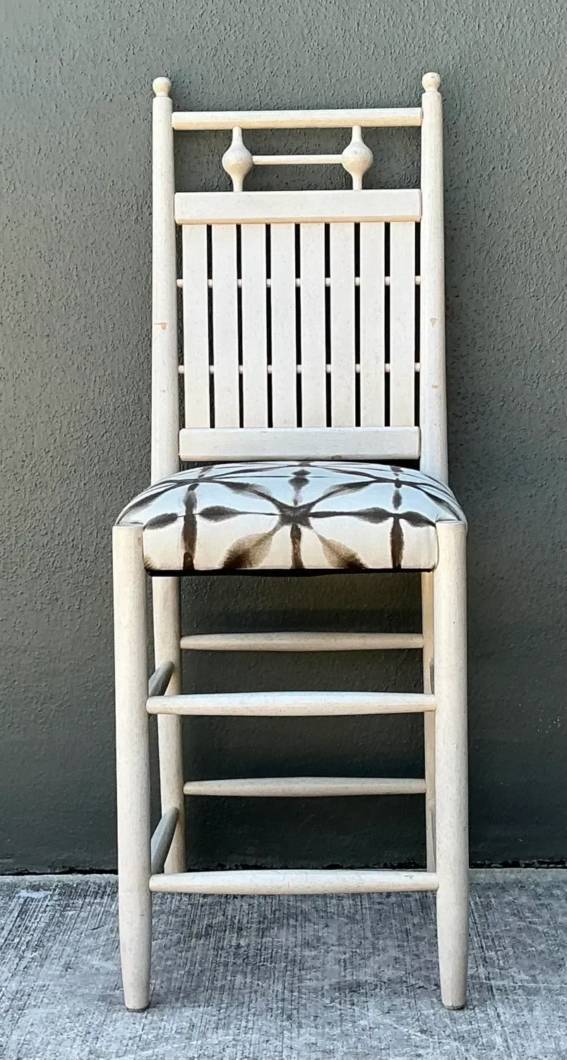 Vintage Slat Counter Stools — additional photo 1
