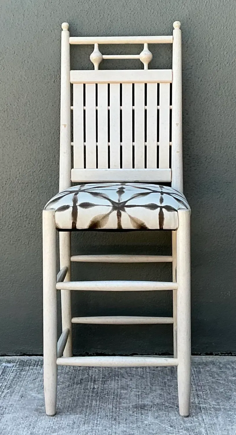 Vintage Slat Counter Stools — additional photo 3