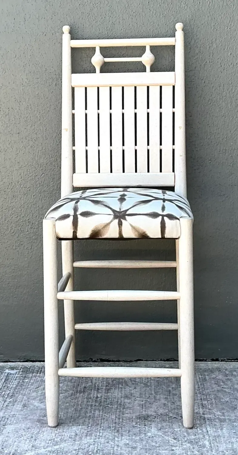Vintage Slat Counter Stools — additional photo 6