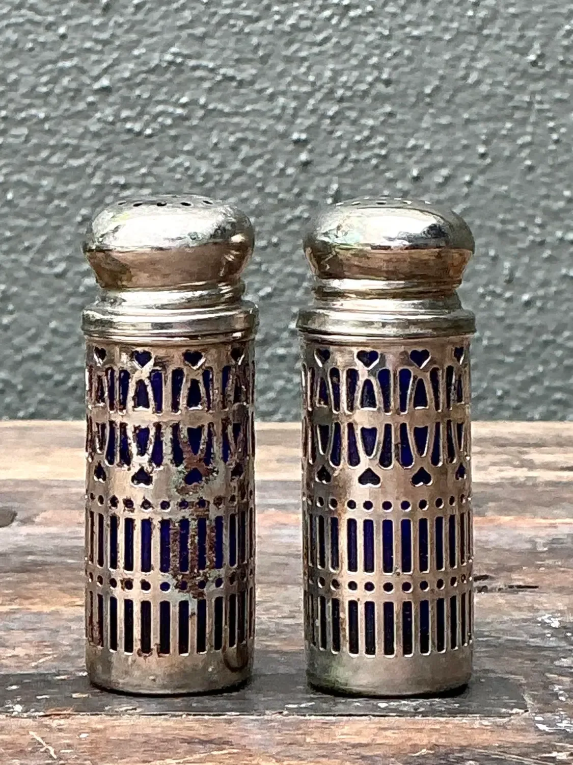 Vintage Sterling and Plate Assorted Salt Shakers - Set of 12 — additional photo 6