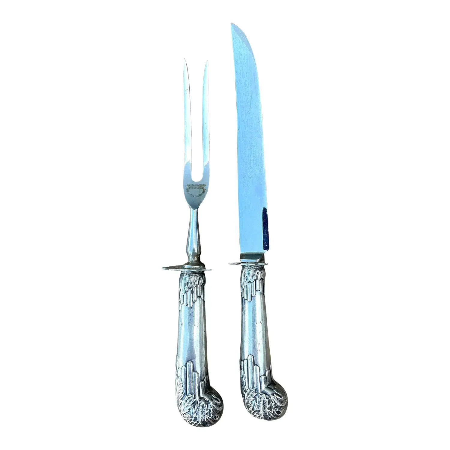 Vintage Sterling Carving Set of 2 — additional photo 1