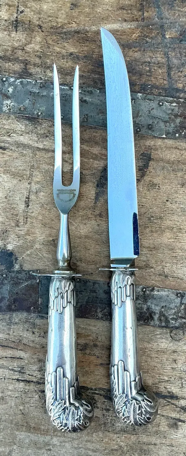 Vintage Sterling Carving Set of 2 — additional photo 5