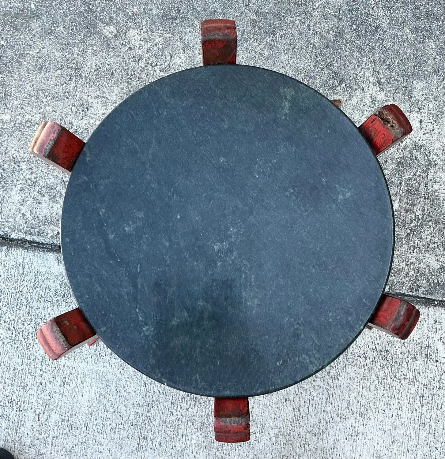 Vintage Stone Top Side Table — additional photo 4
