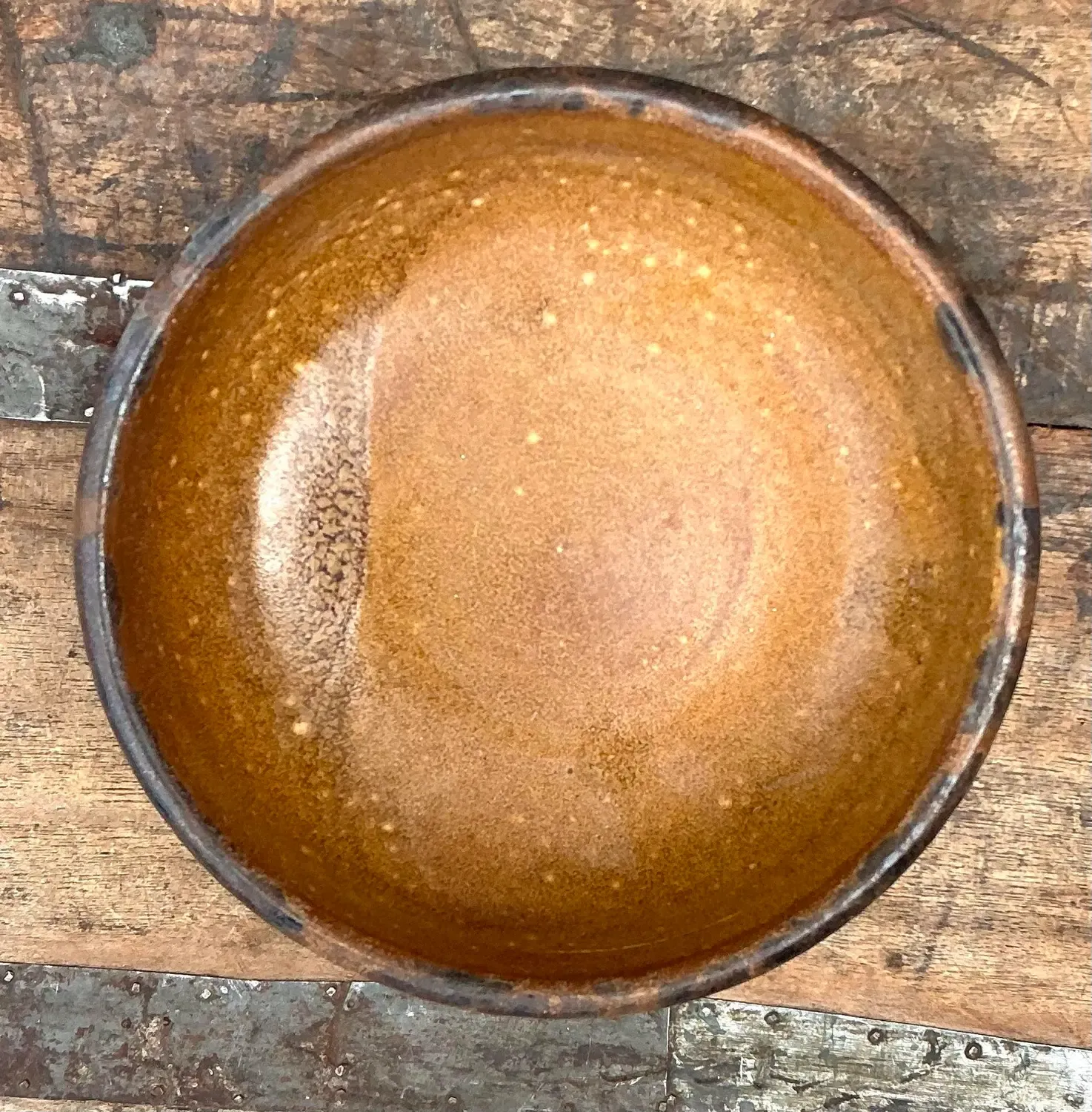 Vintage Styles Mid-Century Modern Glazed Ceramic Bowl — additional photo 3