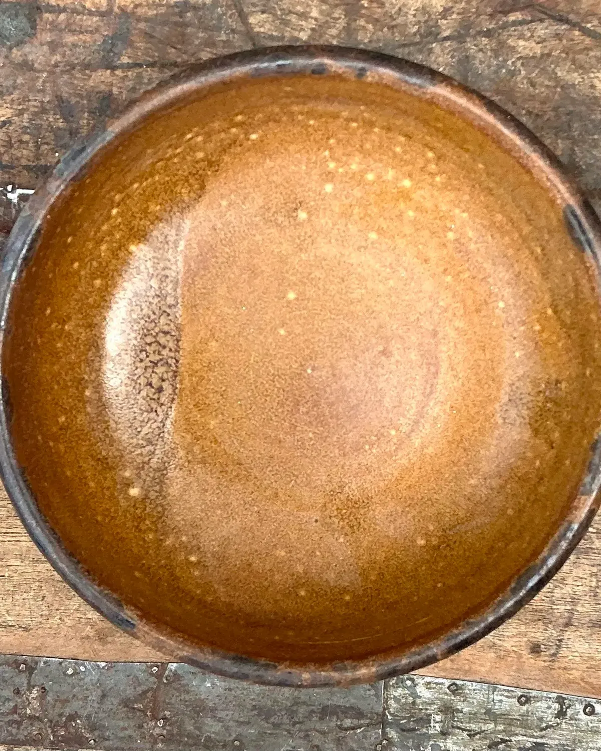 Vintage Styles Mid-Century Modern Glazed Ceramic Bowl — additional photo 3