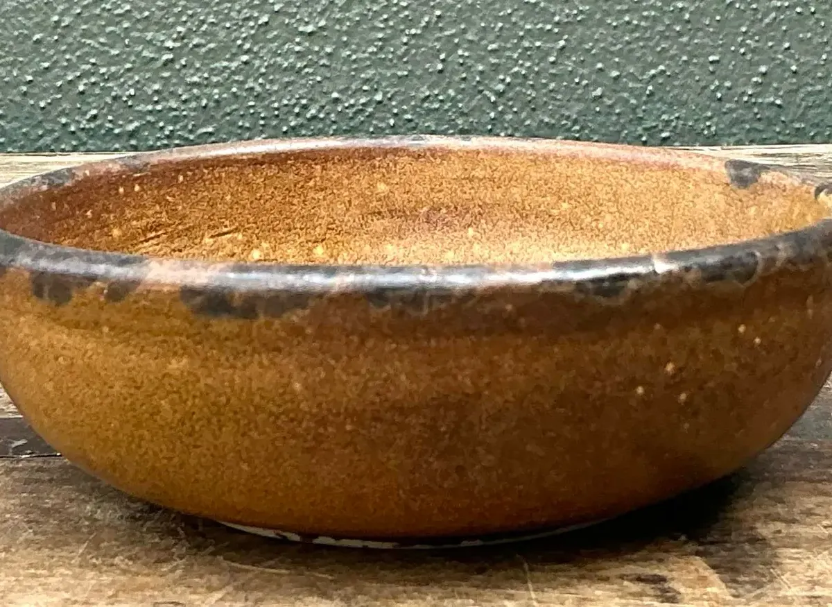 Vintage Styles Mid-Century Modern Glazed Ceramic Bowl — additional photo 4
