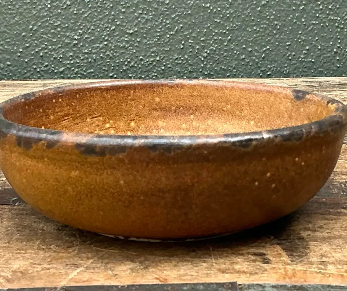 Vintage Styles Mid-Century Modern Glazed Ceramic Bowl — additional photo 5