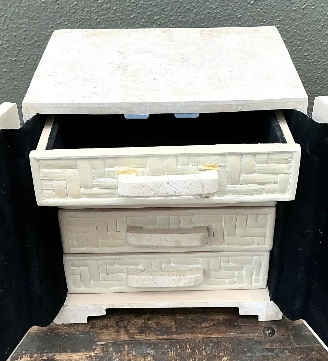 Vintage Tessellated Stone Jewelry Box — additional photo 2