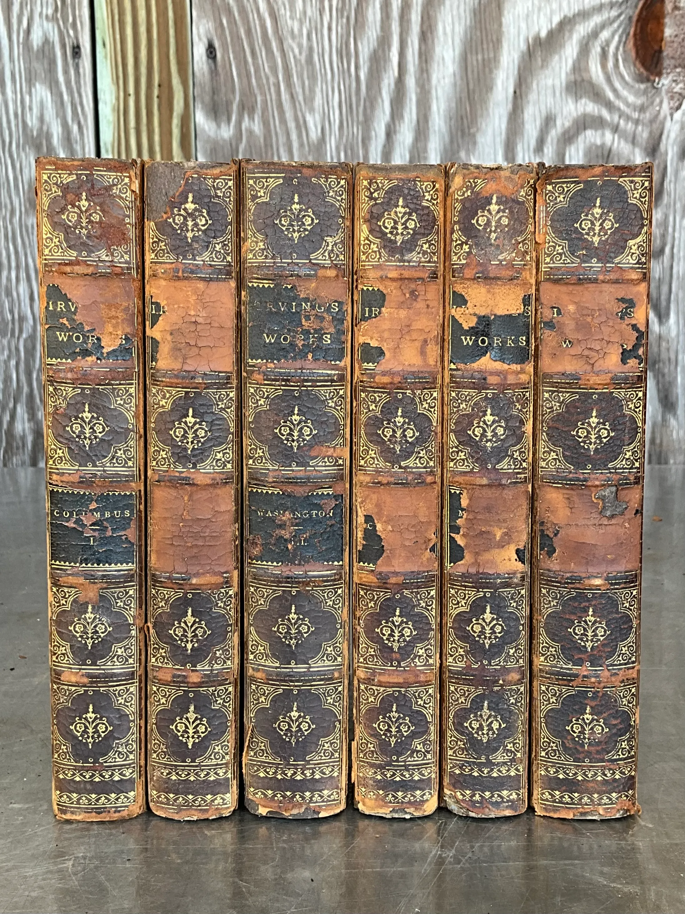 Vintage The Works of Washington Irving- Set of 6 — additional photo 1