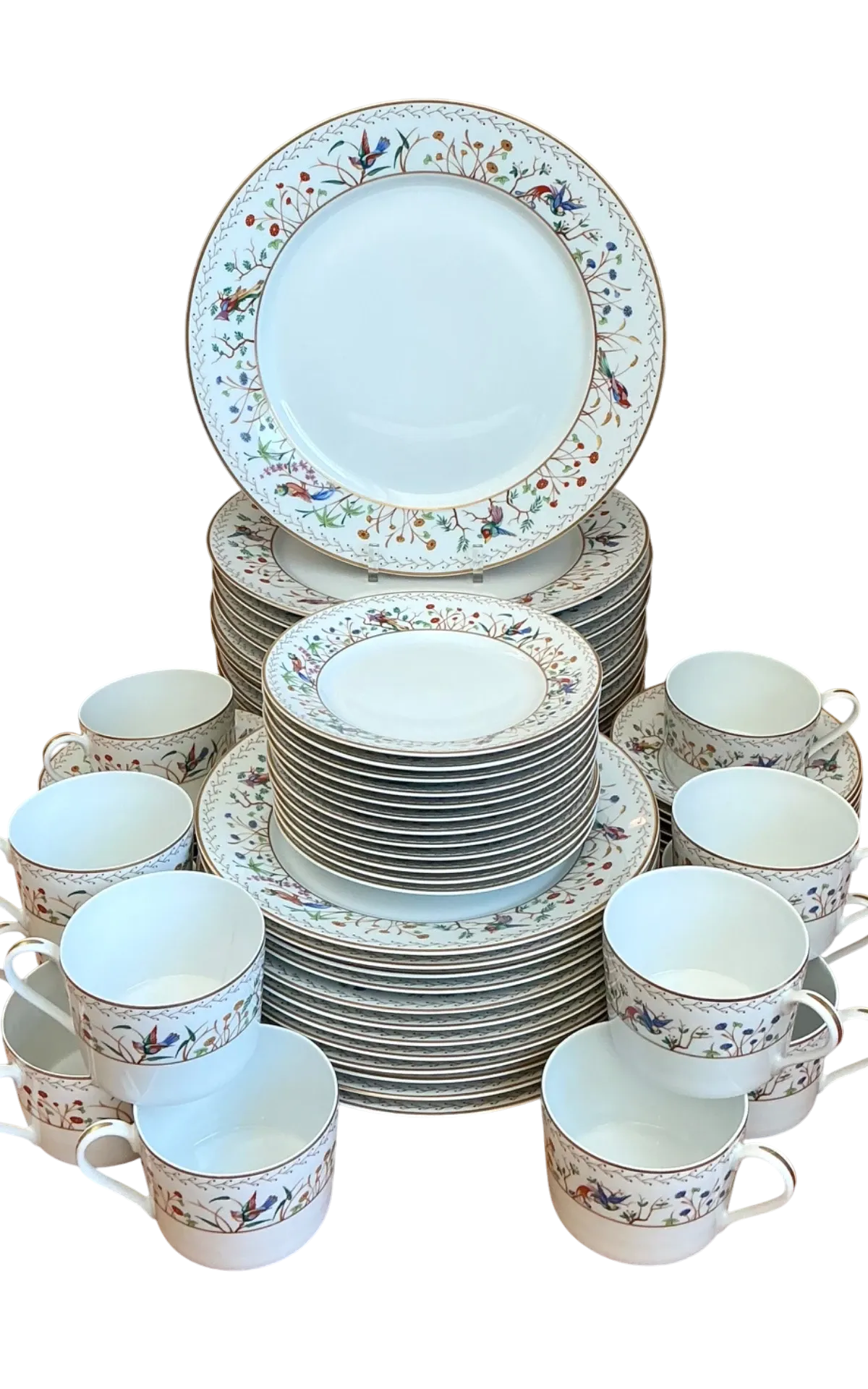 Vintage Tiffany And Co For Limoges “Audubon” Service For 12