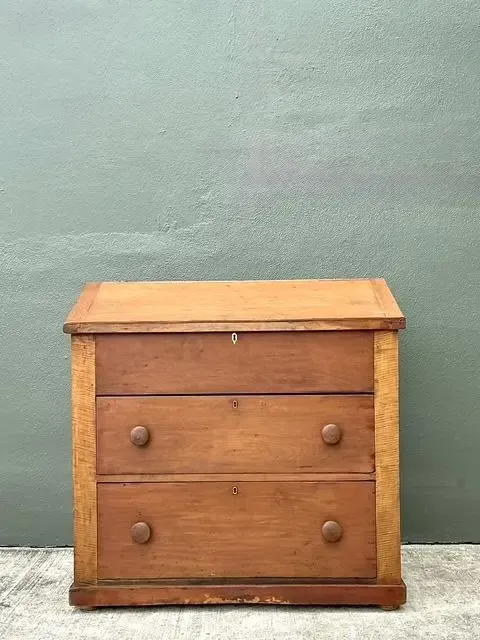 Vintage Tiger Maple Butlers Desk — additional photo 6