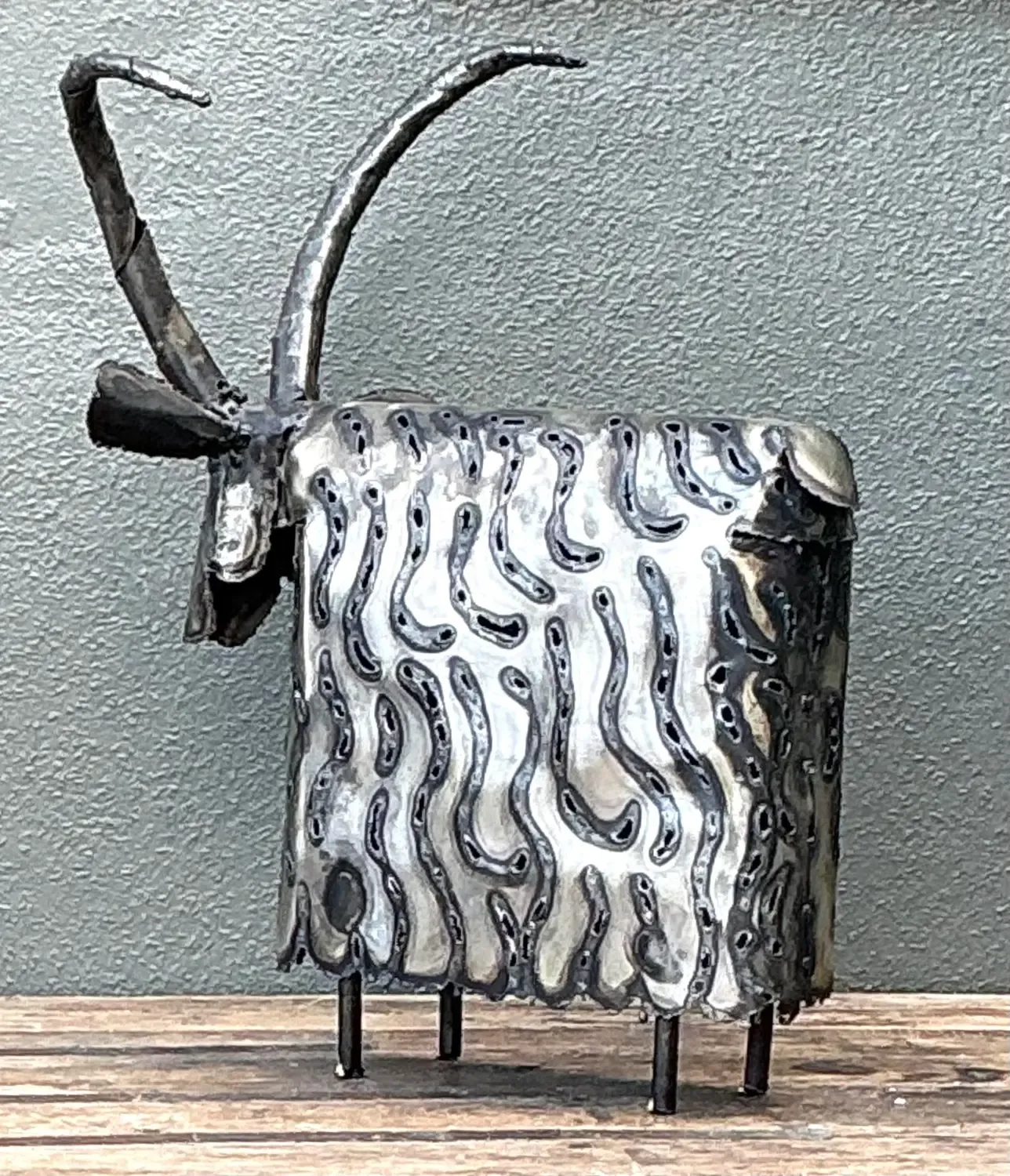 Vintage Torch Cut Ram Sculpture — additional photo 7