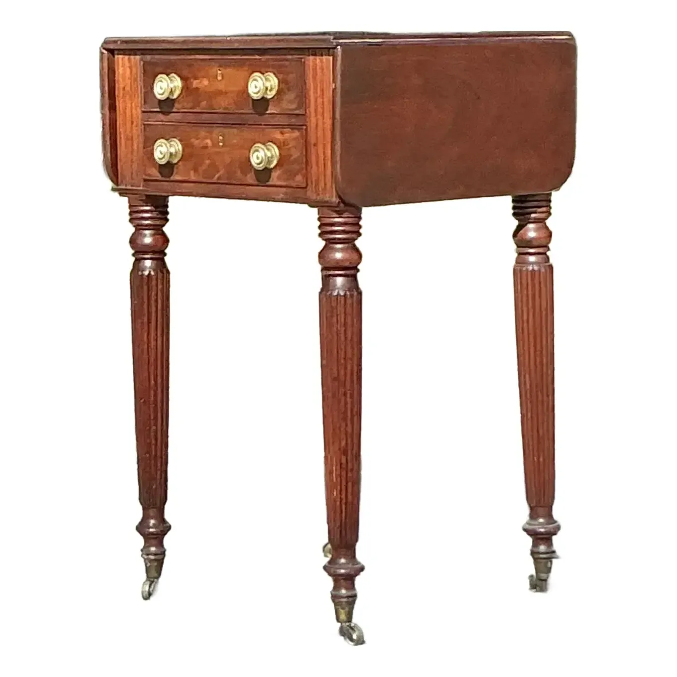 Vintage Traditional Flip Top Side Table — additional photo 1