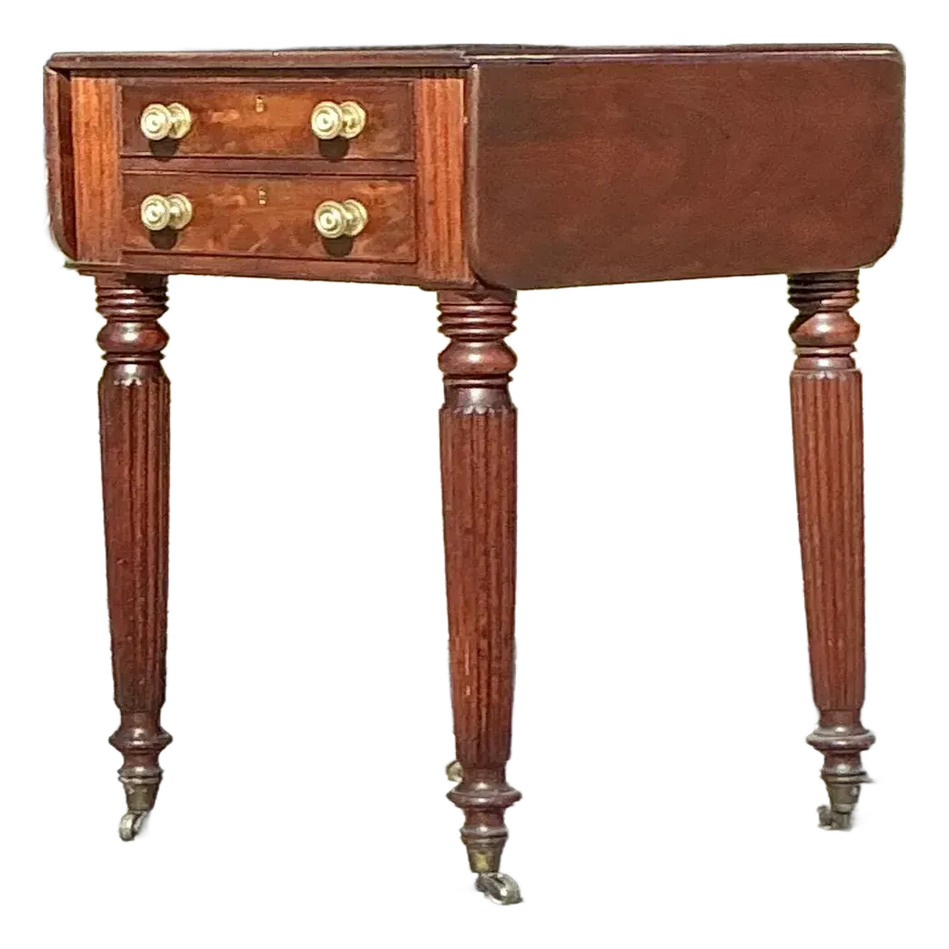 Vintage Traditional Flip Top Side Table — additional photo 2