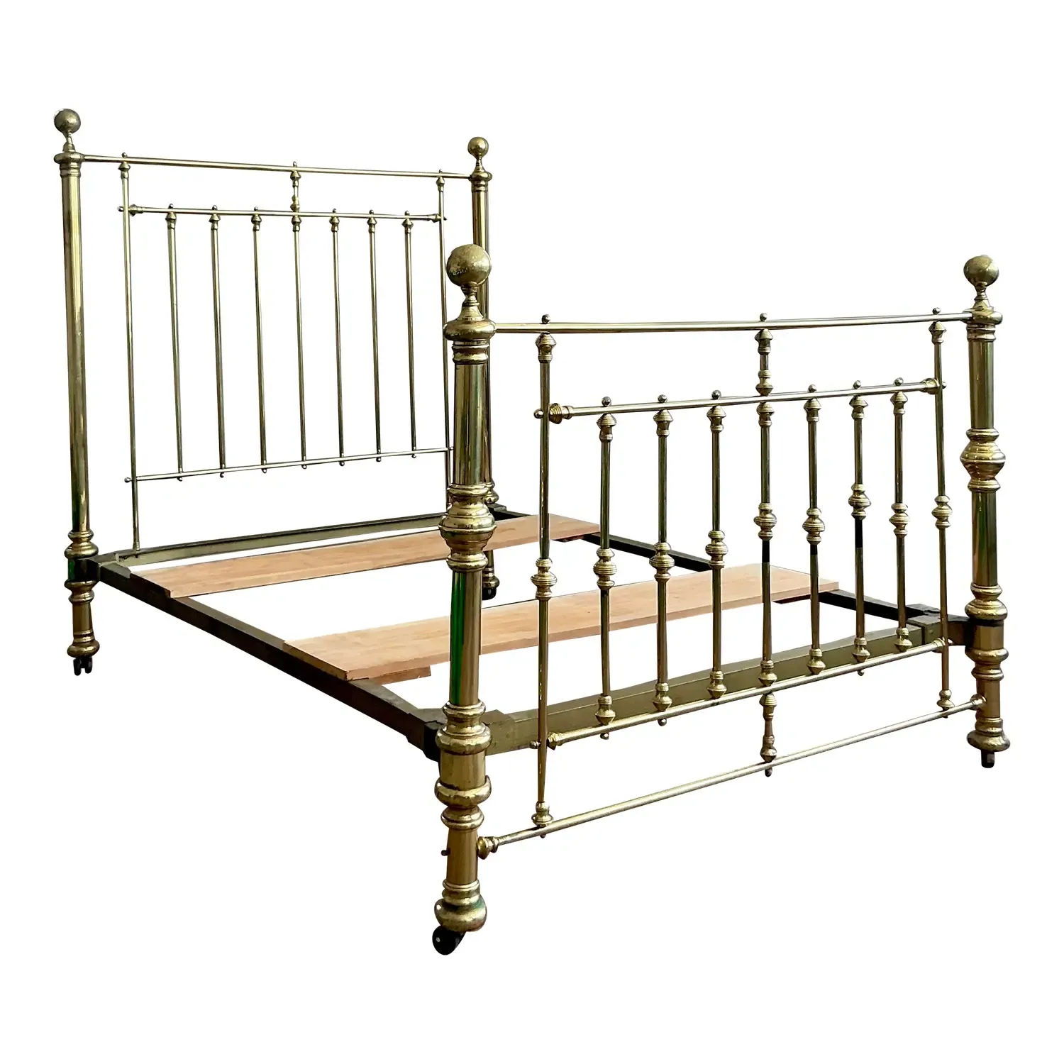 Vintage Traditional Full Brass Bed.