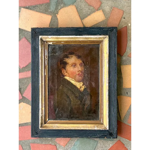 Vintage Traditional Original 19th Century Oil Portrait on Canvas — additional photo 2