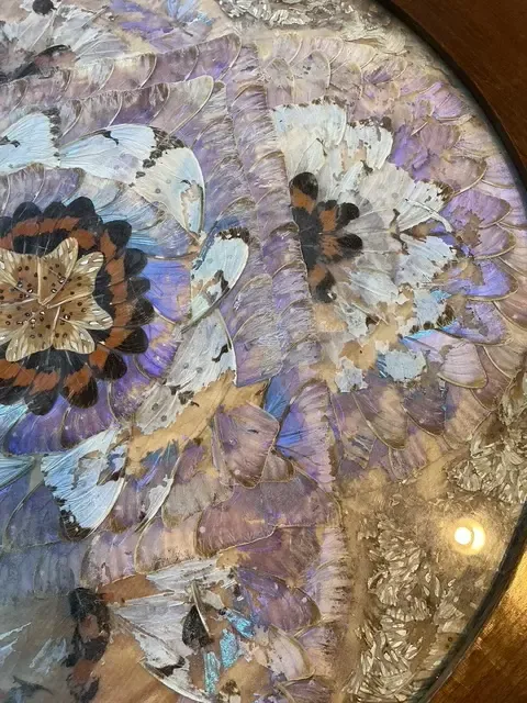 Vintage Turned Wood Butterly Wing Table — additional photo 3