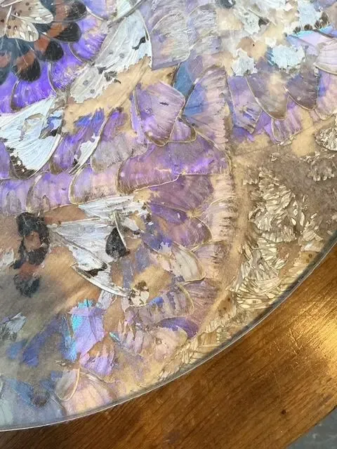Vintage Turned Wood Butterly Wing Table — additional photo 5