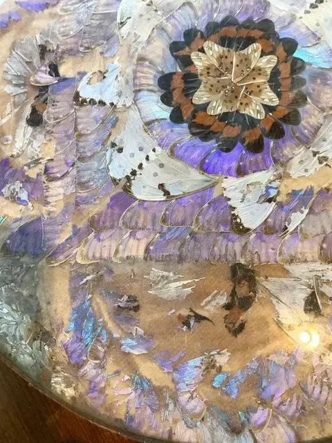 Vintage Turned Wood Butterly Wing Table — additional photo 7