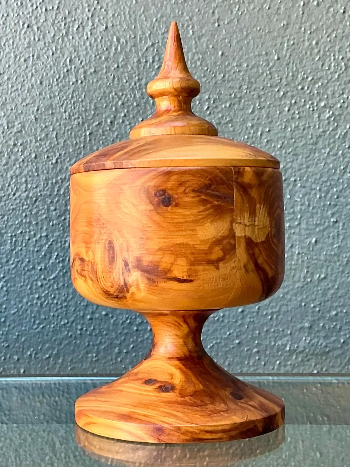 Vintage Turned Wood Lidded Box — additional photo 2