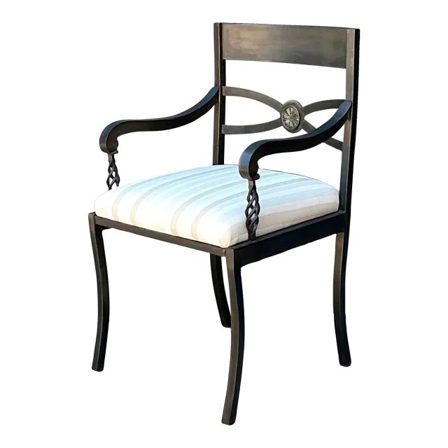 Vintage Twisted Iron Arm Chair — additional photo 2