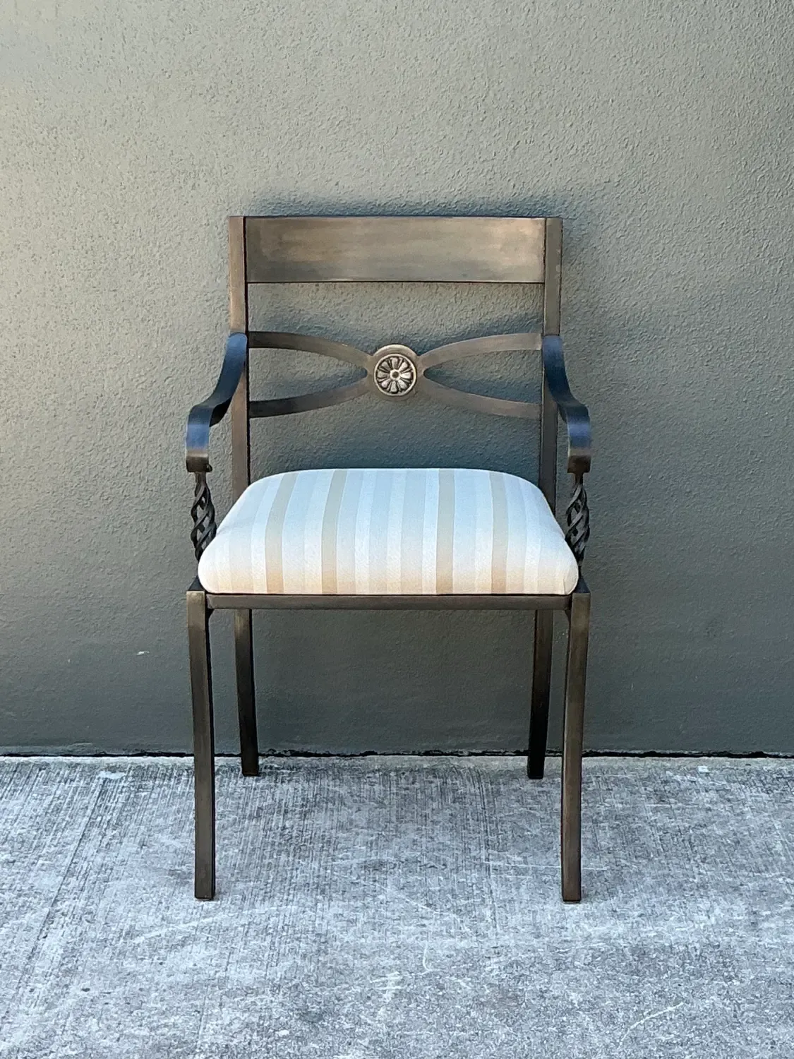 Vintage Twisted Iron Arm Chair — additional photo 5