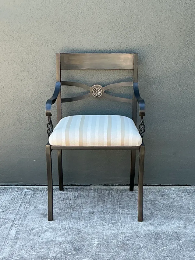 Vintage Twisted Iron Arm Chair — additional photo 5