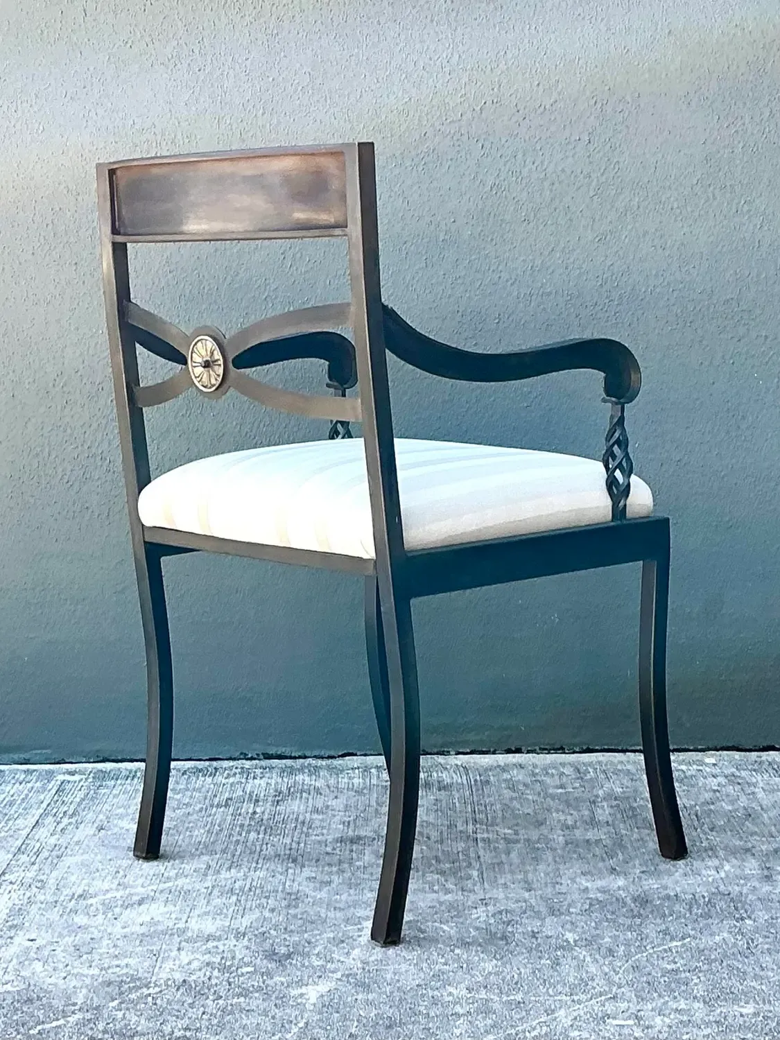 Vintage Twisted Iron Arm Chair — additional photo 6