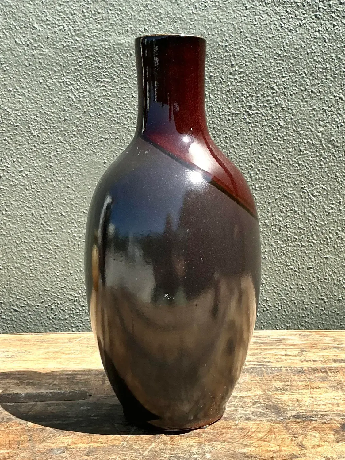 Vintage Two Tine Pottery Vase — additional photo 1
