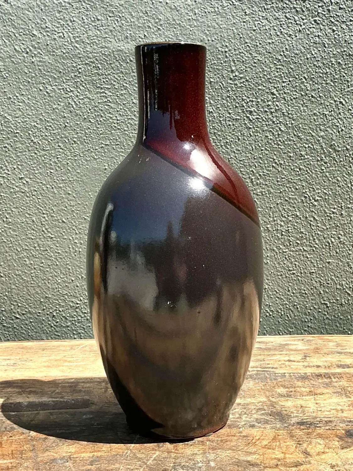 Vintage Two Tine Pottery Vase — additional photo 4