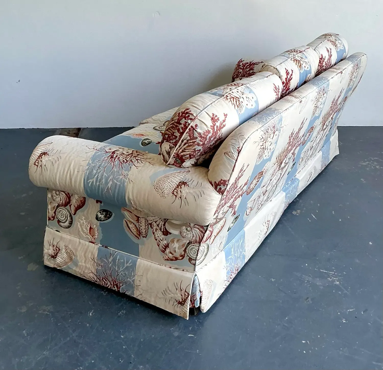 Vintage Undersea Printed Three Seat Sofa — additional photo 6