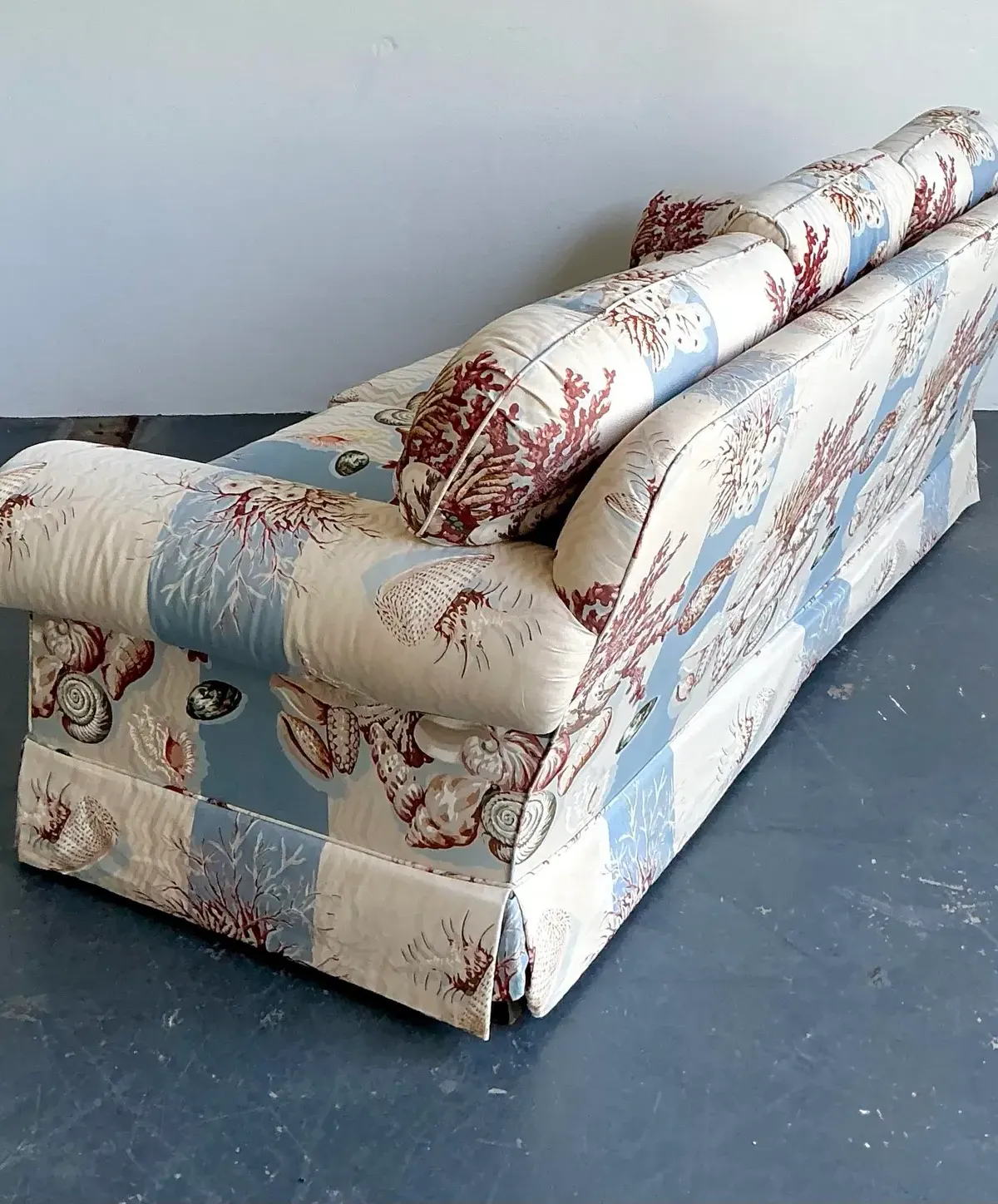 Vintage Undersea Printed Three Seat Sofa — additional photo 6