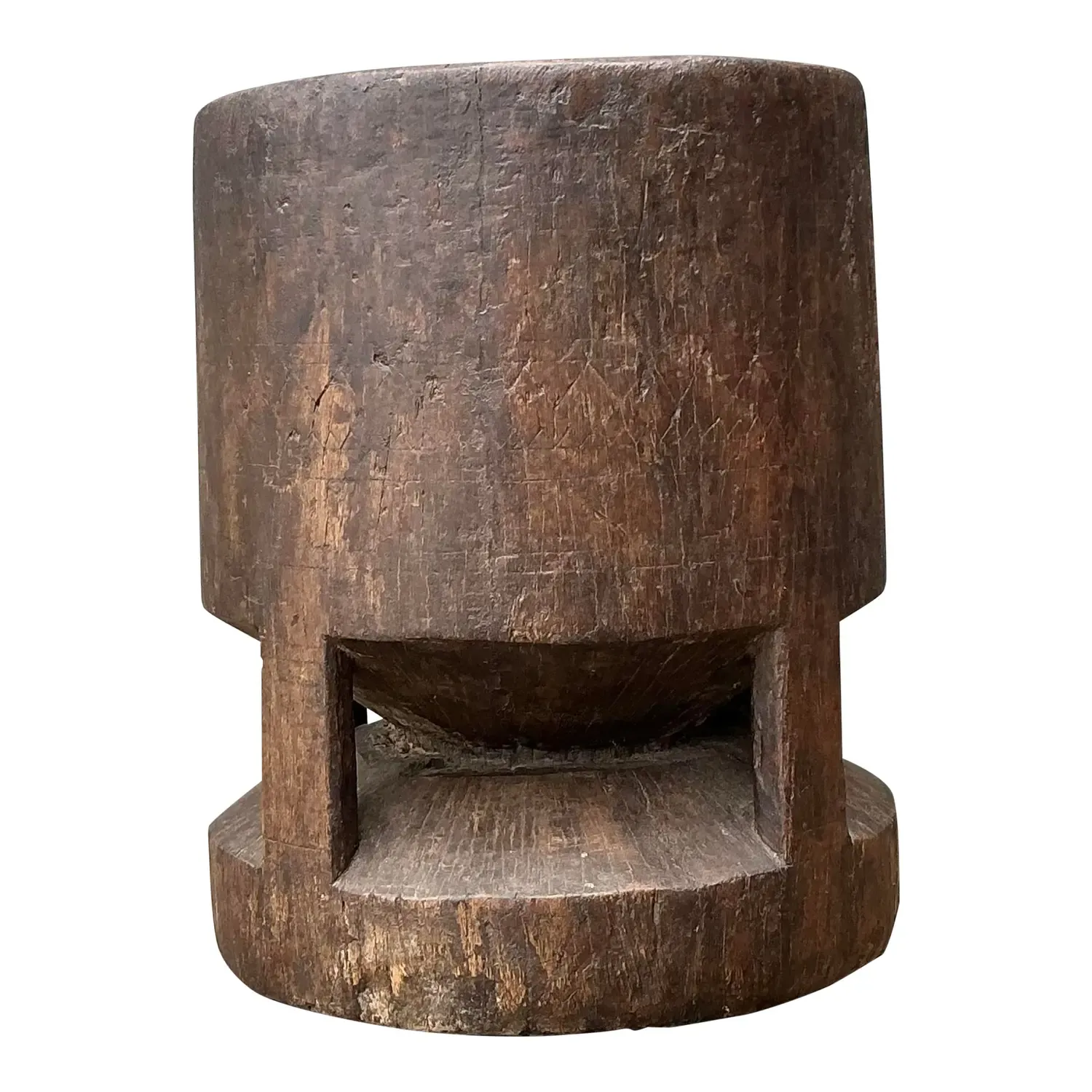 Vintage Wooden Pestle Pot — additional photo 1
