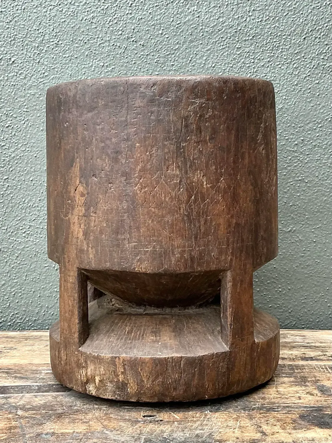 Vintage Wooden Pestle Pot — additional photo 6