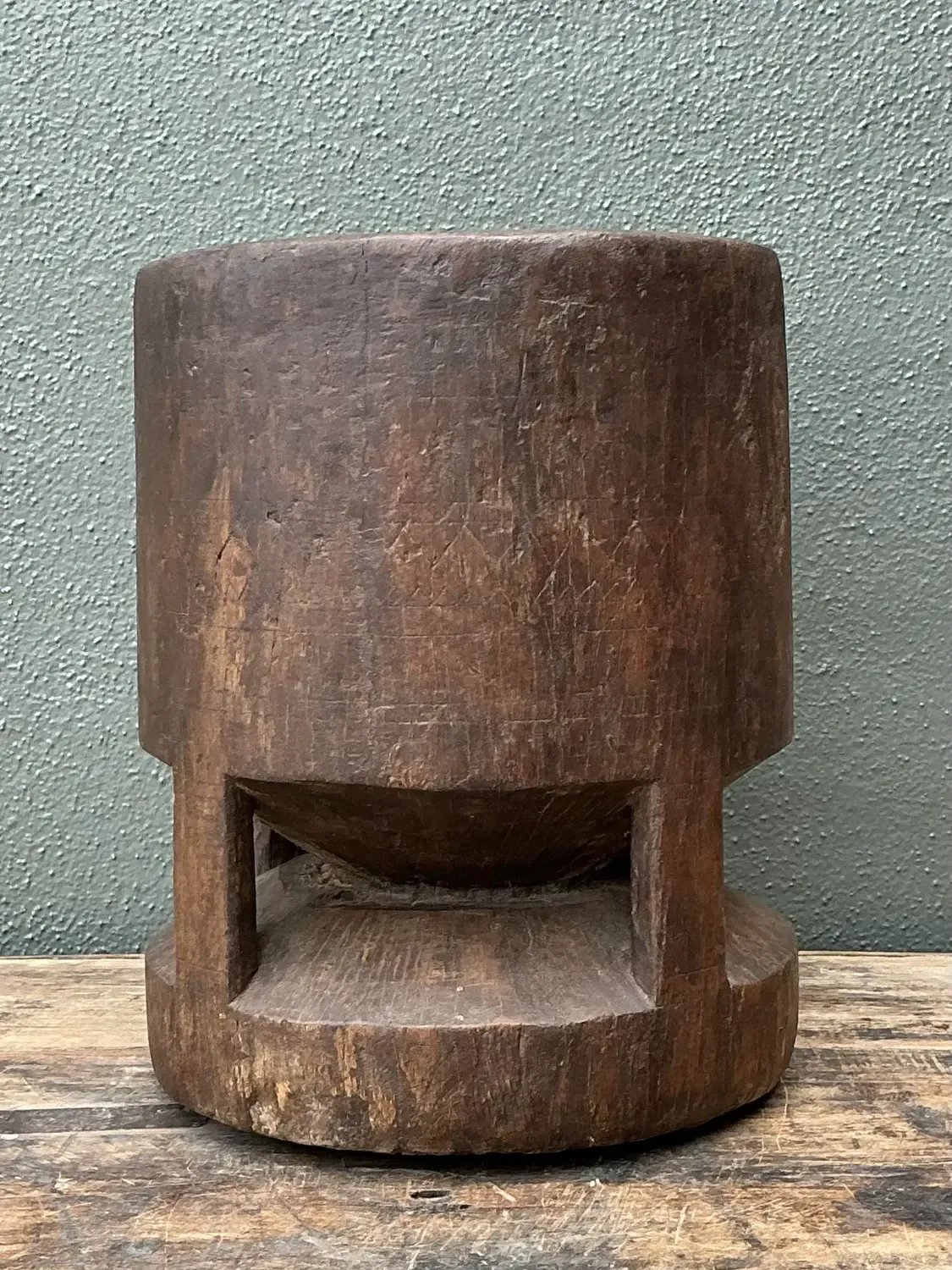 Vintage Wooden Pestle Pot — additional photo 7
