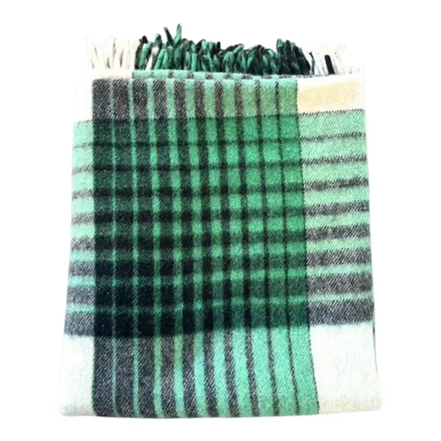 Vintage Wool Plaid Blanket — additional photo 1