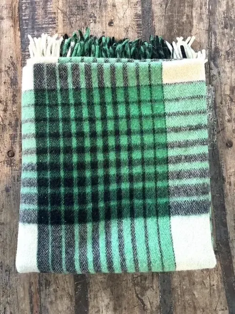 Vintage Wool Plaid Blanket — additional photo 2