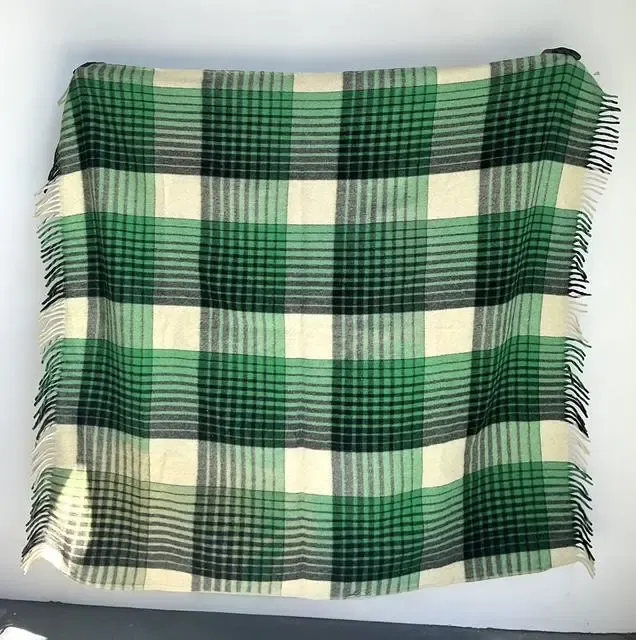 Vintage Wool Plaid Blanket — additional photo 8